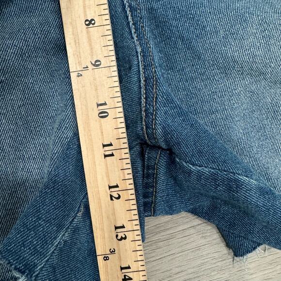 Juicy Couture Shortall Raw Hem Casual Stretch Blue XL NWT - Picture 2 of 8